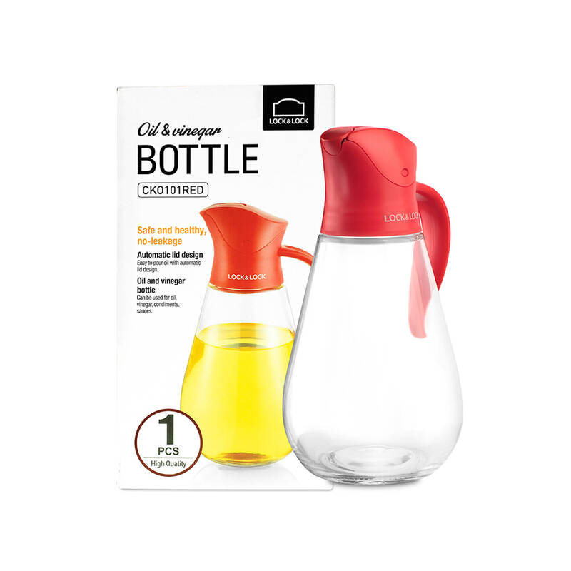 Bình Đựng Dầu Với Nắp Mở Tự Động LocknLock 550Ml - 2 Màu (Đen. Đỏ) - CKO101 image number null